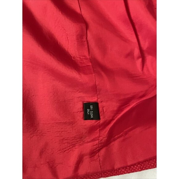 Ellen Tracy Red Blazer Womens S Single Button Front With Pockets Lightweight Cla - Picture 9 of 13